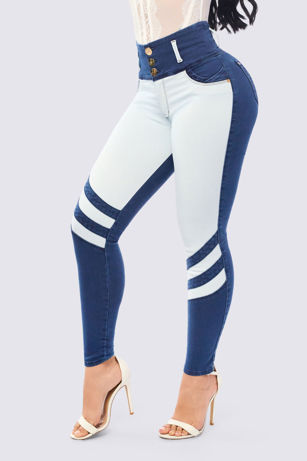 SKINNY JEAN COMBINADO DEFINE LA SILUETA 7109