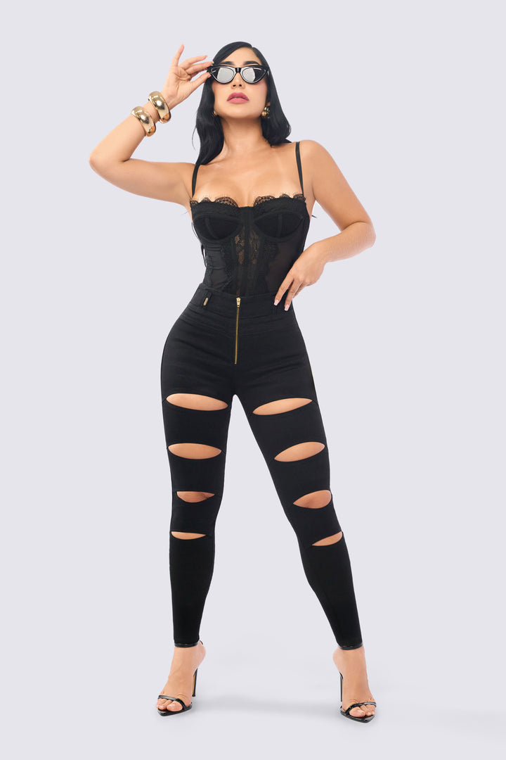 SKINNY JEANS ABERTURAS FRONTALES 7112