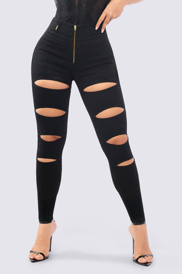 SKINNY JEANS ABERTURAS FRONTALES 7112