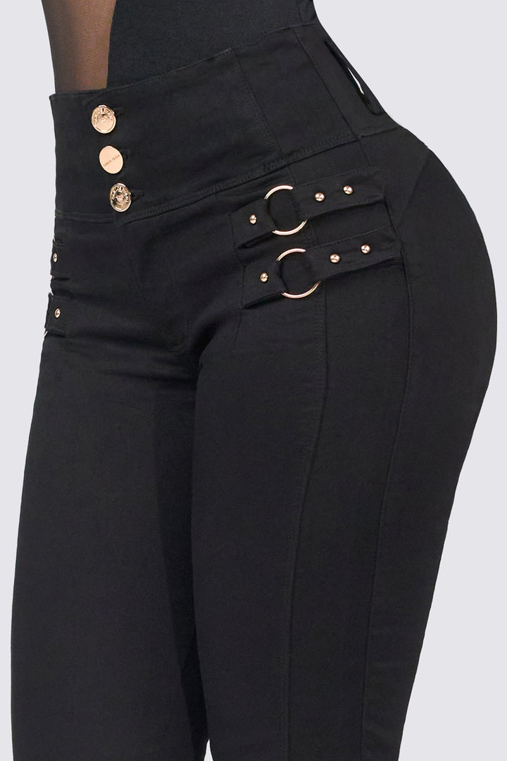 SKINNY JEAN NEGRO PUSH UP 7076-N