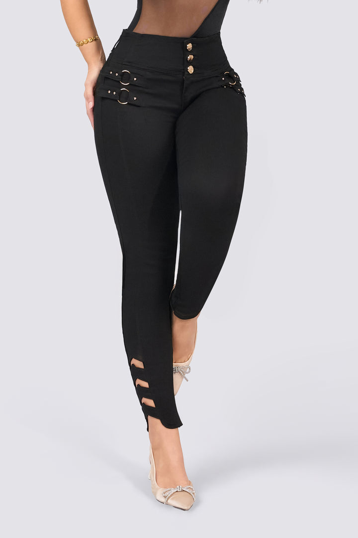 SKINNY JEAN NEGRO PUSH UP 7076-N