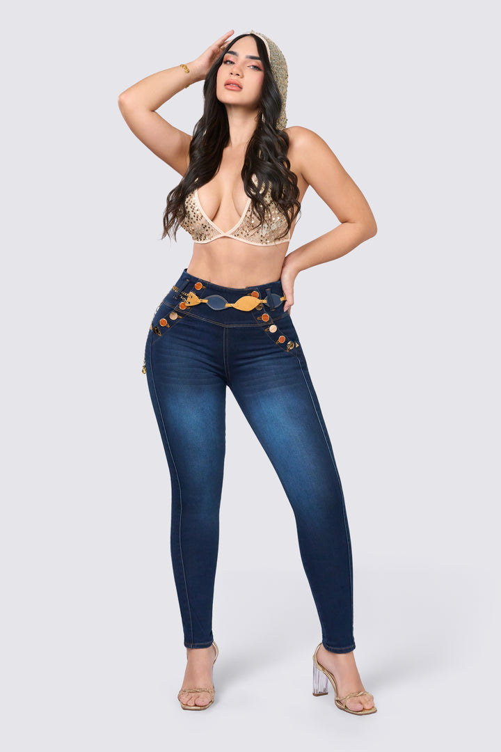 SKINNY JEANS AZUL 6952