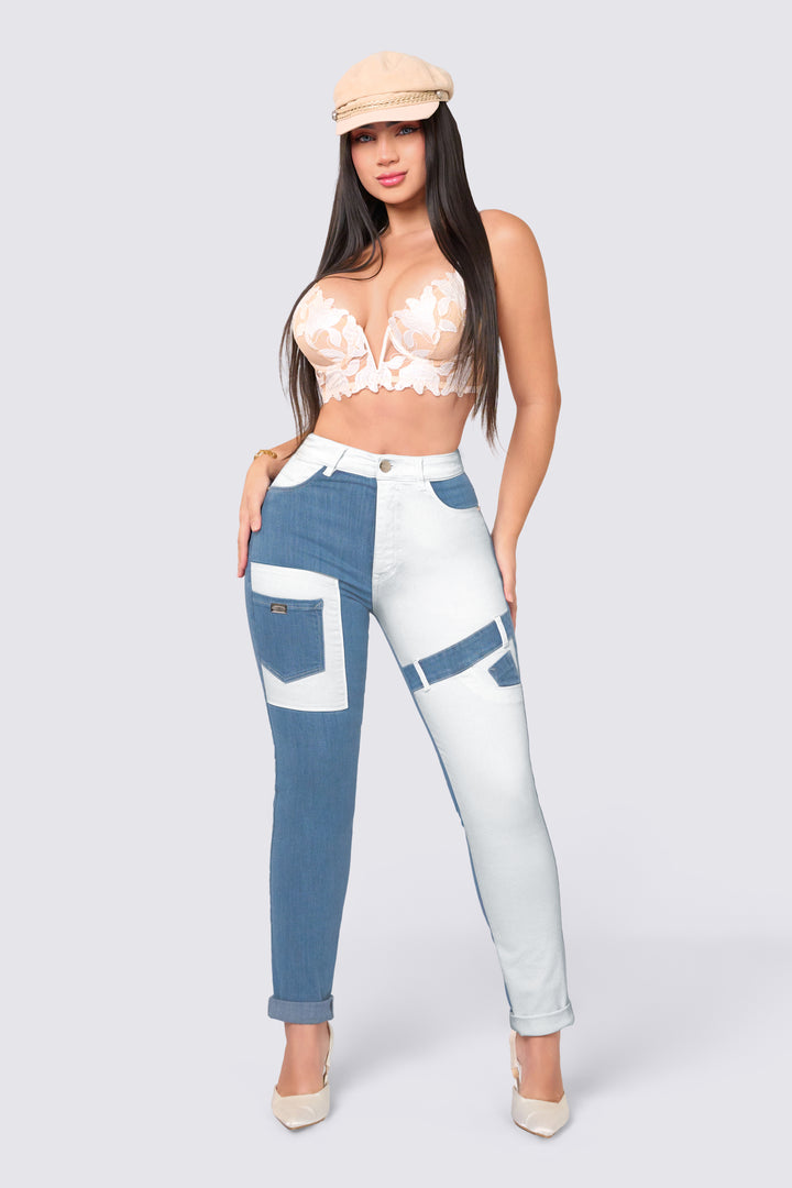 SKINNY JEAN COMBINADO 7030