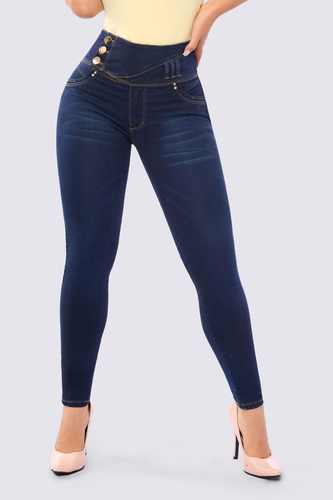 SKINNY JEANS PUSH UP AZUL OSCURO 7117