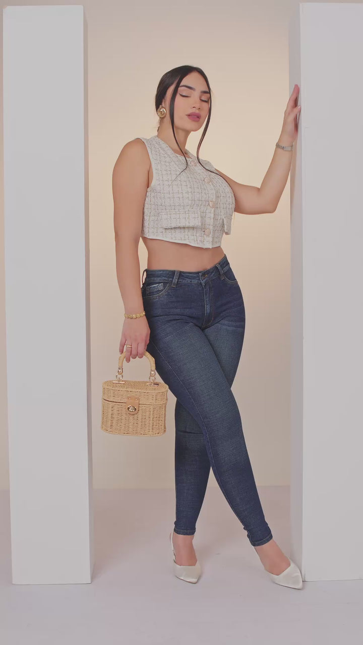 SKINNY JEANS AZUL 7039