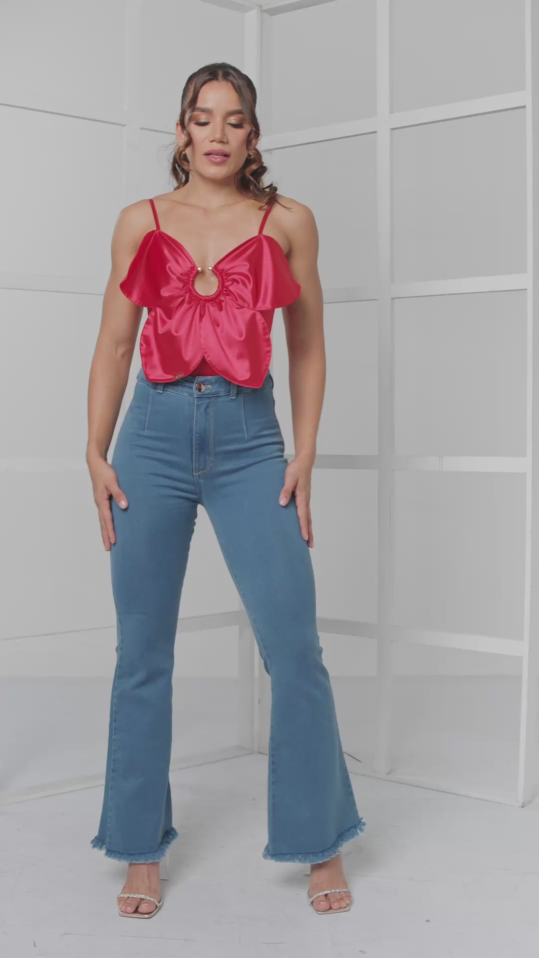 PANTALON BOTA CAMPANA AZUL 6853