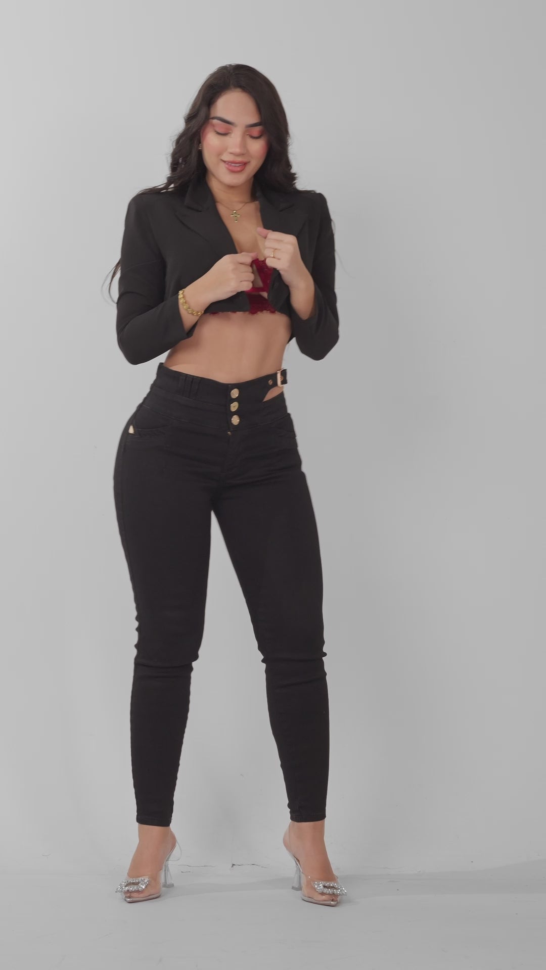 SKINNY JEAN NEGRO PUSH UP 7079-N