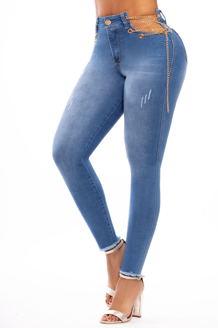 Jeans Levanta Cola Azul Carlos Prada 6240 | Colombiana de jeans