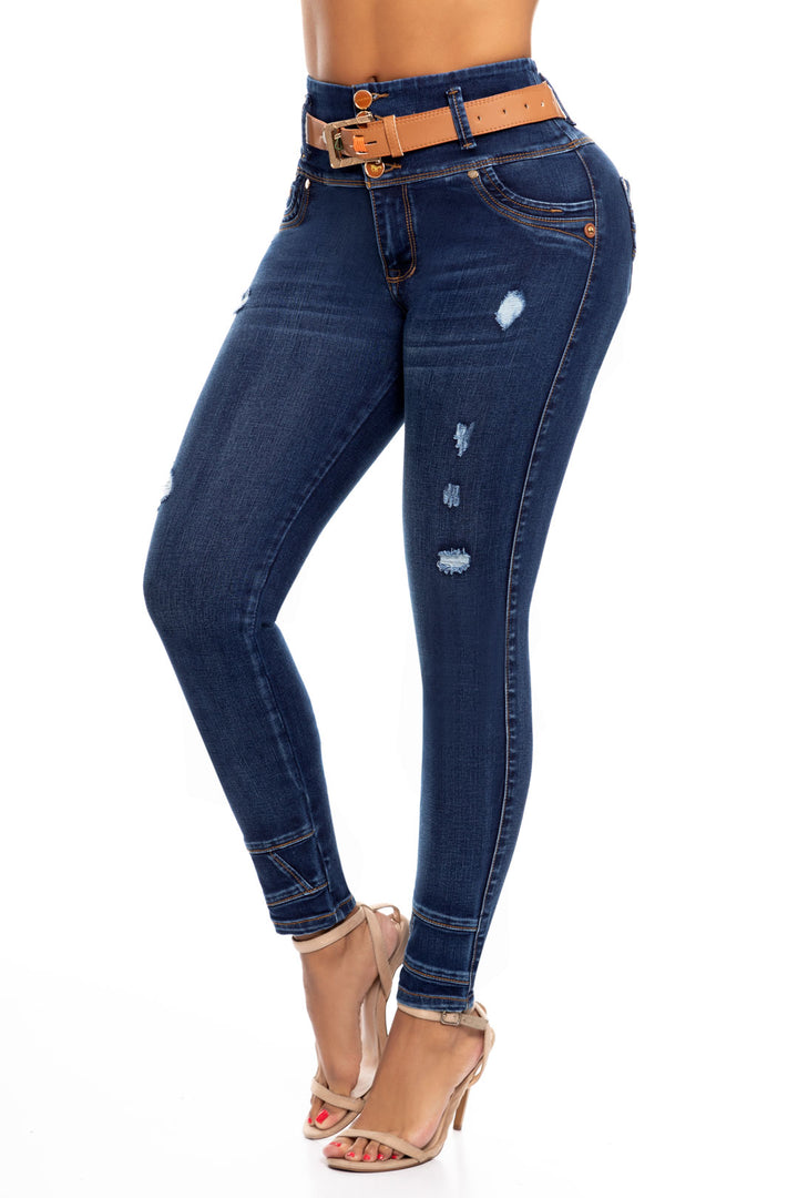 Jeans CP Levanta Cola Azul Carlos Prada 6245